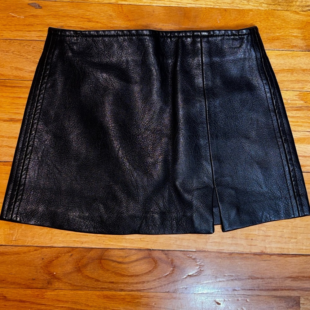 Kids Faux Leather Skirt